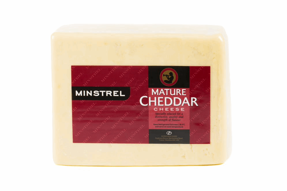 1/2 Minstrel Mature White Cheddar 2.5kg