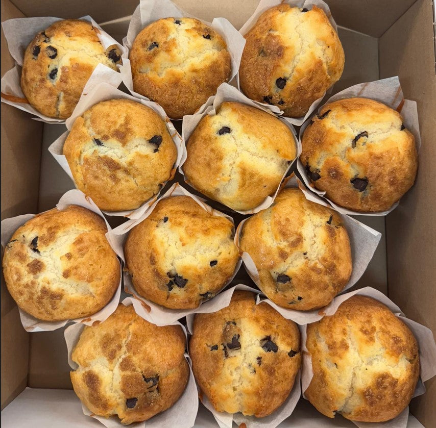 Sussex Handmade GLUTEN FREE Chocolate Chip Muffin 1 x 12 - TO ORDER ONLY