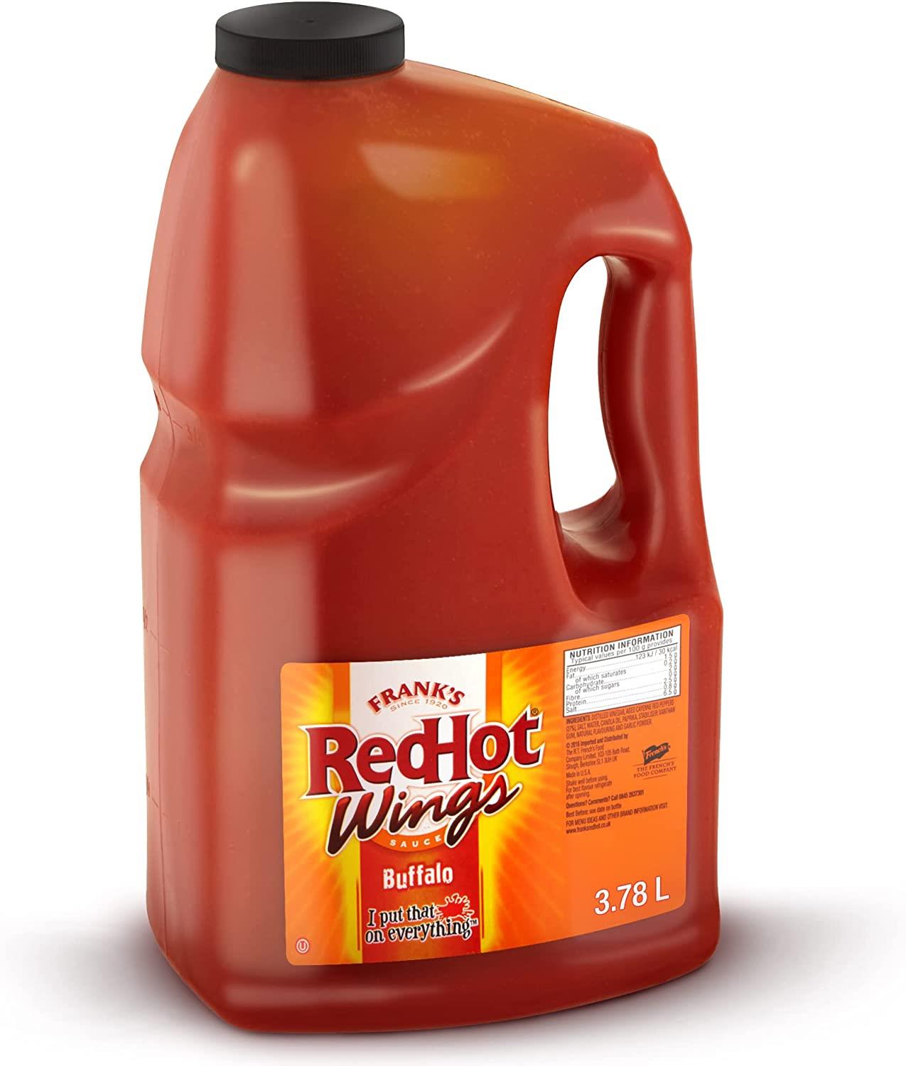 Franks Red Hot Buffalo Wing Sauce 3.8ltr - TO ORDER ONLY
