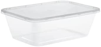 Plastic Microwave take away containers with lids 250 x 650ml