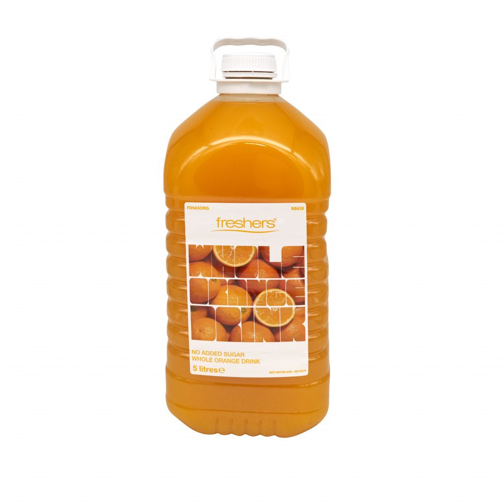Fresher's No Added Sugar Orange Drink 5ltr