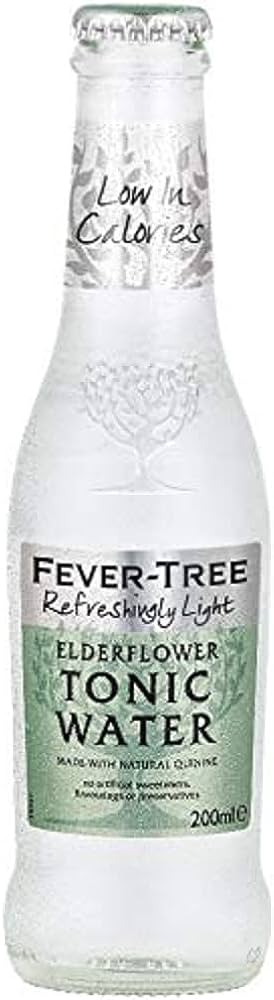 Fever Tree Light Elderflower Tonic Water 24 x 200ml (Green) - TO ORDER ONLY
