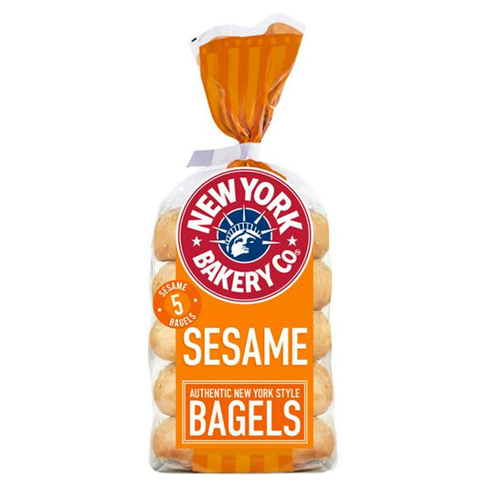 New York Bakery Co. Sesame Bagel 1 x 5 - TO ORDER ONLY