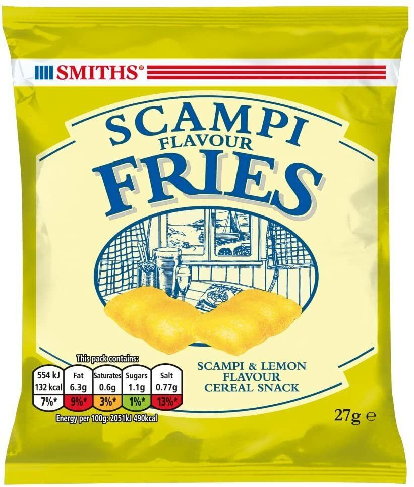 Smiths Scampi Fries Card 24 x 27gm - TO ORDER ONLY