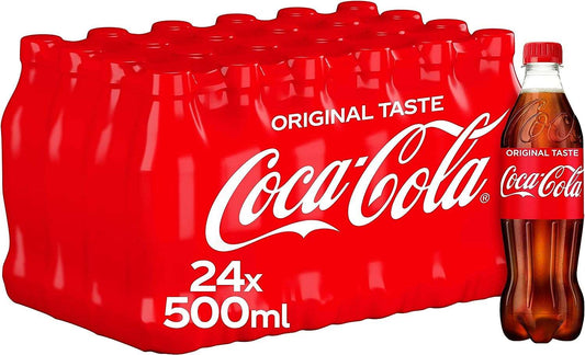 Coca Cola (Plastic) Bottles 24 x 500ml