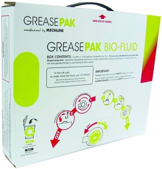 GreasePak Bio-Enzyme Fluid Refill Replacements 3 x 5ltr - TO ORDER ONLY