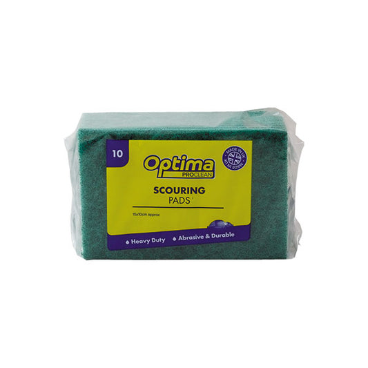 Optima Proclean Green Scourer Pads 10 x 15 x 10cm