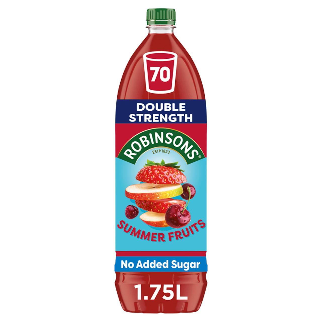 Robinsons Double Strength Summer Fruits Squash 1.75ltr - TO ORDER ONLY