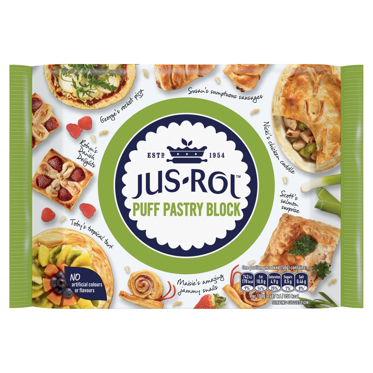 Frozen Jus-Rol Puff Pastry Block 4 x 1.5kg