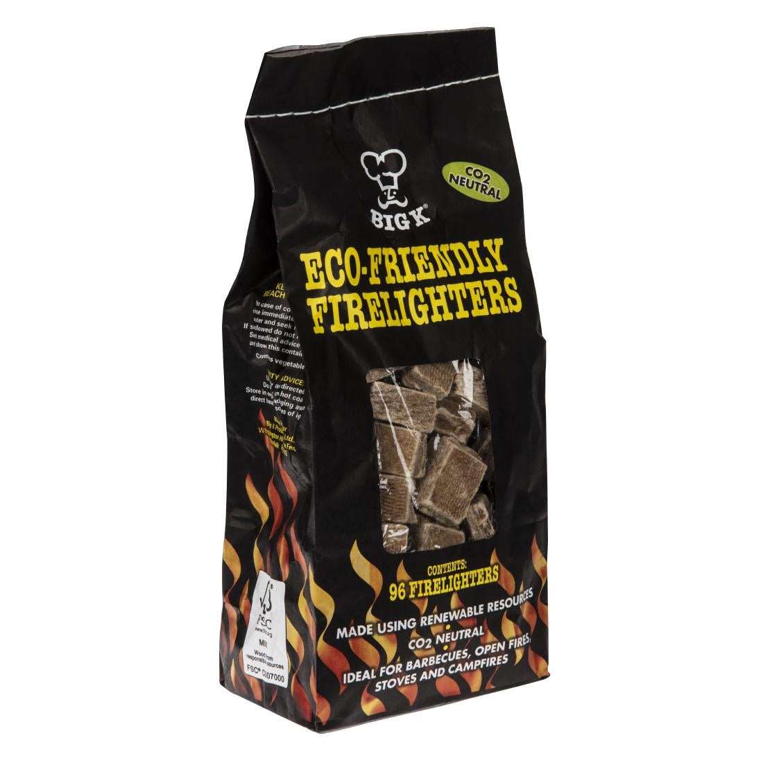 Big K Eco-Friendly Firelighters 100% Recycled 1 x 96