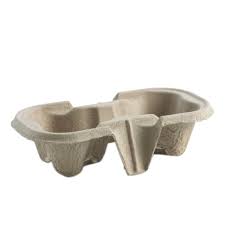 2 Cup Cardboard Carry Tray 1 x 360