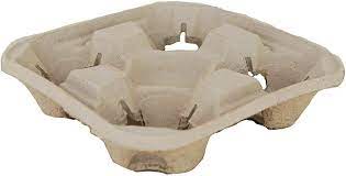 4 Cup Cardboard Carry Tray 1 x 180