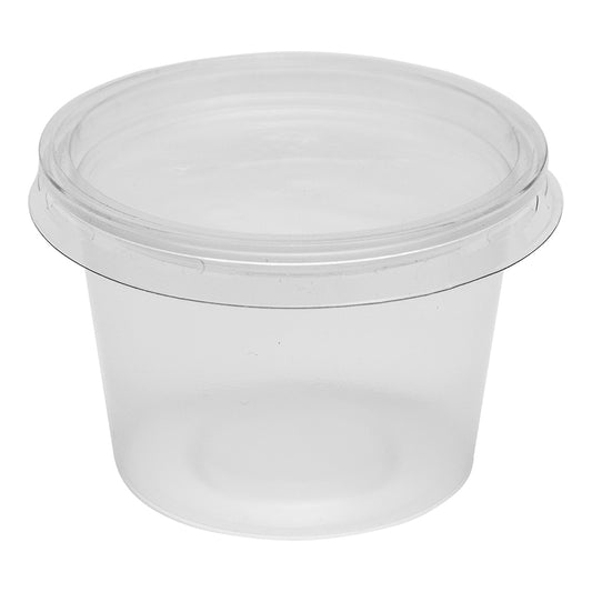 Clear Plastic Portion Pots With Lids 100 x 4oz