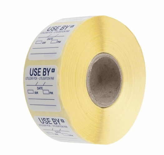 "Use By" Food Labels 1000 x 1inch