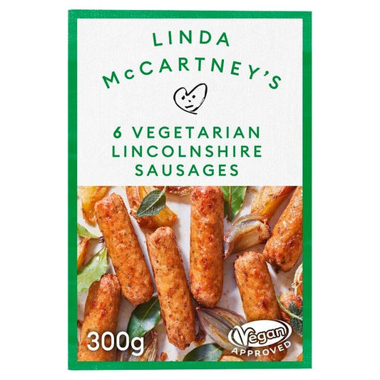 Linda McCartney Vegan G/F Lincolnshire Sausages 300gm / 6