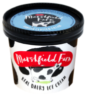 Marshfield Vanilla Clotted Cream Ice Cream Tubs 24 x 180ml