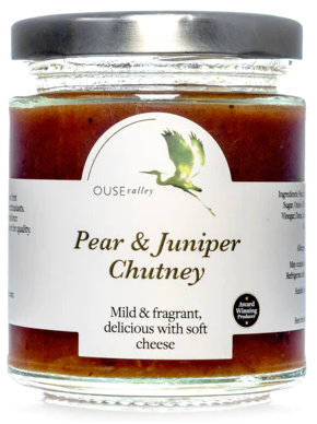 Ouse Valley Pear & Juniper Chutney 6 x 215gm - TO ORDER ONLY