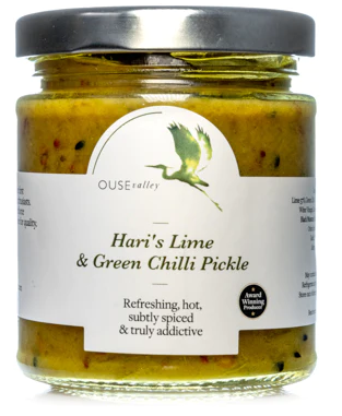 Ouse Valley Haris Lime & Chilli Pickle 6 x 190gm - TO ORDER ONLY