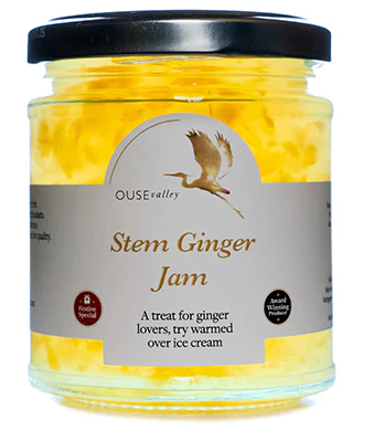 Ouse Valley Stem Ginger Jam 6 x 227gm - TO ORDER ONLY