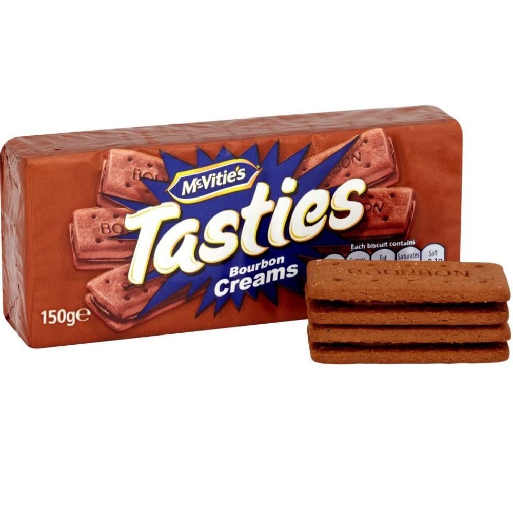 McVities Tasties Bourbon Cream Biscuits 12 x 150gm