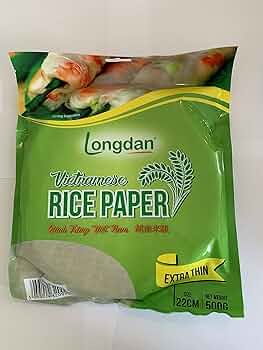 Longdan Rice Paper Round 22cm 500gm - TO ORDER ONLY