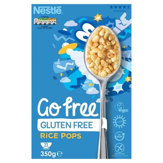 Nestle GoFree Rice Pops Gluten Free Cereal 350gm