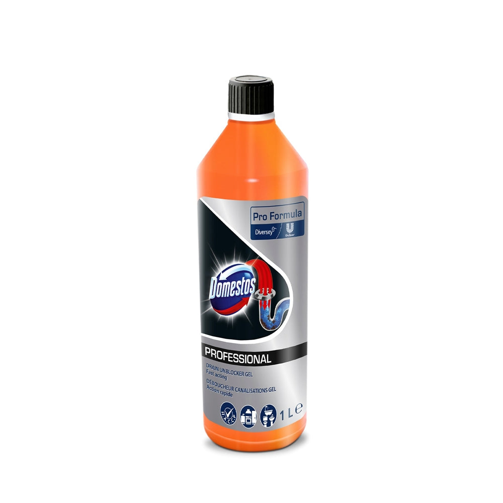 Domestos Pro Formula Drain Unblocker Gel 1ltr