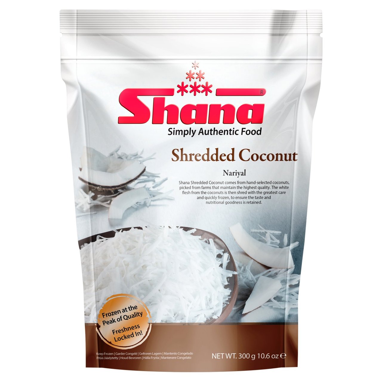 Frozen Shana Shredded Coconut 300gm
