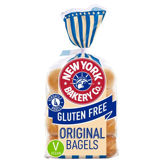 New York Bakery Co. Gluten Free Plain Bagels 1 x 4 - TO ORDER ONLY