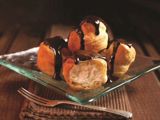 Frozen Profiteroles with Chocolate Sauce 1 x 72