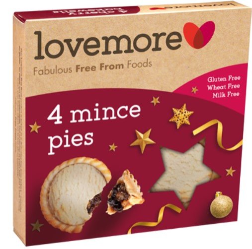 Lovemore Gluten Free Mince Pies 1 x 4