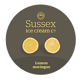 Retail Sussex Ice Cream Lemon Meringue Ice Cream 500ml - TO ORDER ONLY