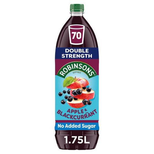 Robinsons Double Strength Apple & Blackcurrant Squash1.75ltr - TO ORDER ONLY