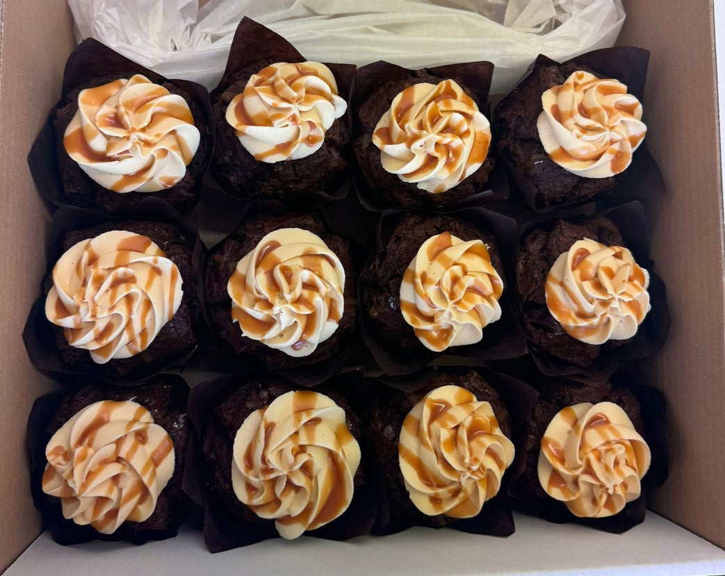 Sussex Handmade Chocolate & Salted Caramel Muffin 1 x 12 - TO ORDER ONLY