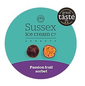 Retail Sussex Ice Cream Passion Fruit Sorbet 500ml - TO ORDER ONLY