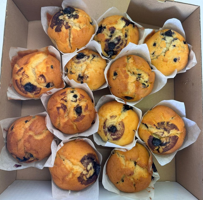 Sussex Handmade GLUTEN FREE Blueberry Muffin 1 x 12 - TO ORDER ONLY