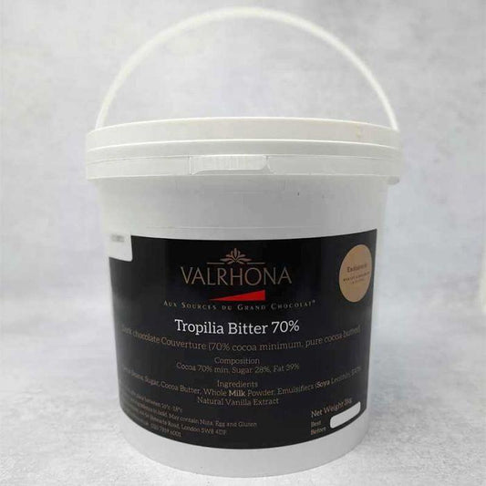 Valrhona Chocolate Tropilia Bitter 70% 3kg Bucket - TO ORDER ONLY