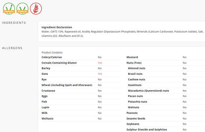 Oatly Oat Milk Barista Edition 6 x 1ltr