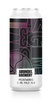Arundel Brewery Printworks 3.4% Pale Ale 24 x 440ml