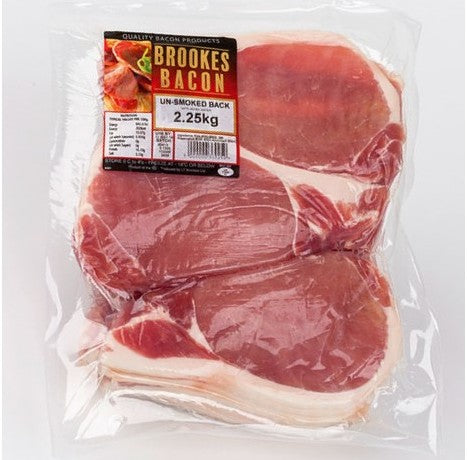 Brookes Green Bacon Rindless Rib Free 2.25kg