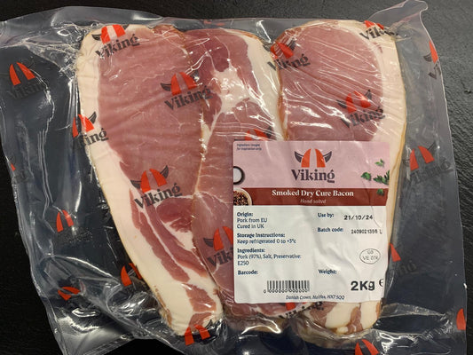 Dry Cured Smoked Bacon 2kg