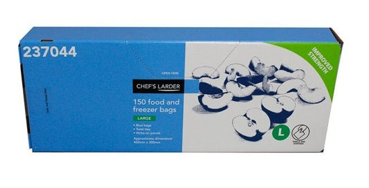 Chef's Larder Large Food & Freezer Bags 1 x 150 - TO ORDER ONLY