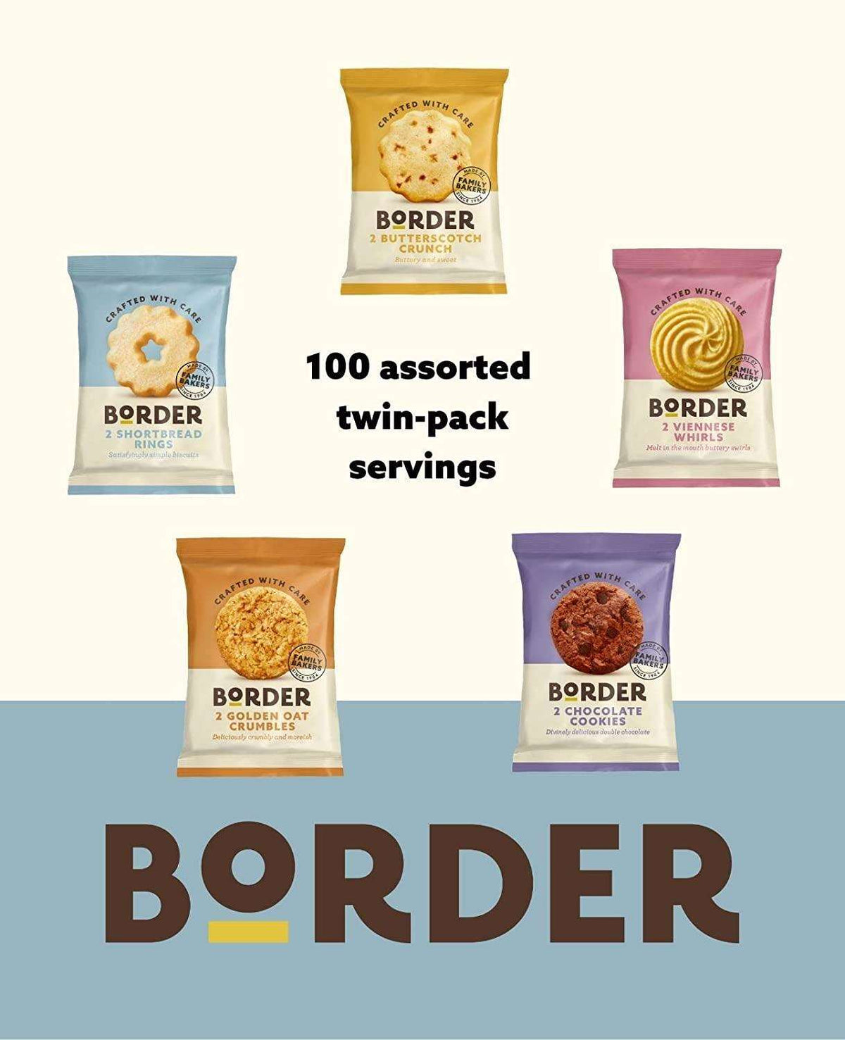 Border Mini Pack Borders Mini Pack Assorted Biscuits (3 Variety) 100 x 2 Bisc – Parkers ...