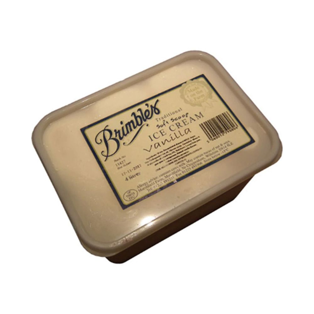 Brimbles Vanilla Ice Cream 4ltr