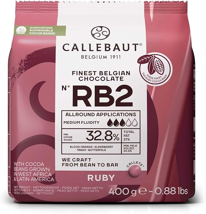 Callebaut RUBY RETAIL Chocolate Callets 400g