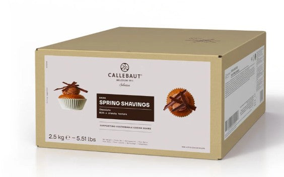 Callebaut Dark Chocolate Spring Shavings 2.5kg