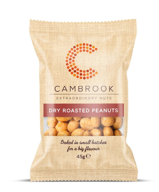 Cambrook Dry Roasted Peanuts 24 x 45gm