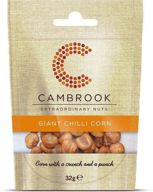 Cambrook Giant Chilli Corn 24 x 32gm - TO ORDER ONLY