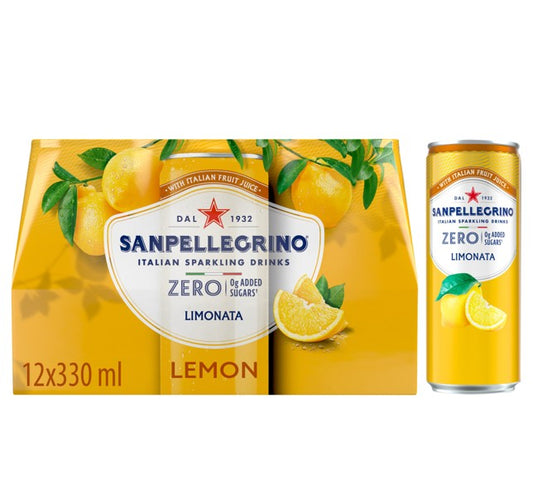 San Pellegrino ZERO Limonata (Lemon) 12 x 330ml