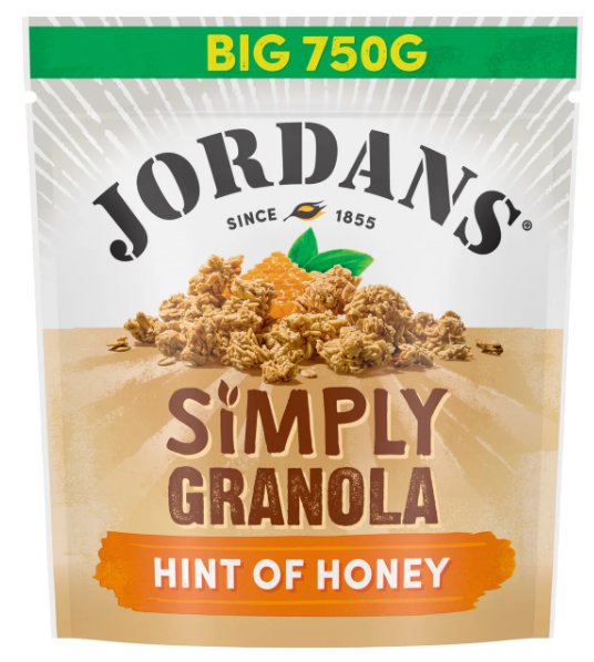 Jordans Simply Granola Hint of Honey Breakfast Cereal 750gm